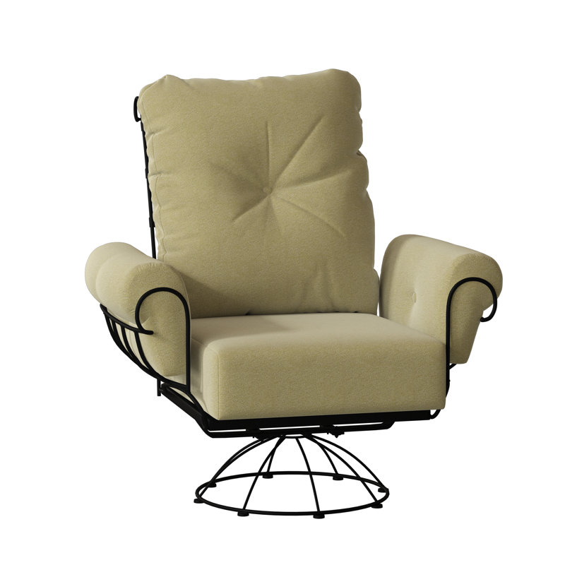 Terrace Outdoor Rocker Chair, Textured Black, Canvas Bird's Eye Sunbrella® Canvas