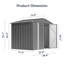 Remise de rangement extérieure l 7,6 pi. X P 6 pi.-88165521