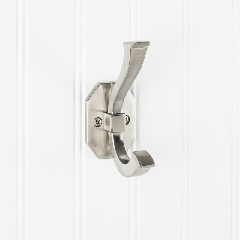 Metal 2 - Hook Wall Hook, Satin Nickel
