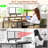 60'' Reversible Gaming Desk With Monitor Stand & Fabric Drawers-256326286