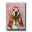 «Flower Crown Basset Hound» par Furbaby Affiliates, art mural sur toile-704387827