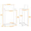 Bonville 72cm Rolling Clothing Rack-1112839736