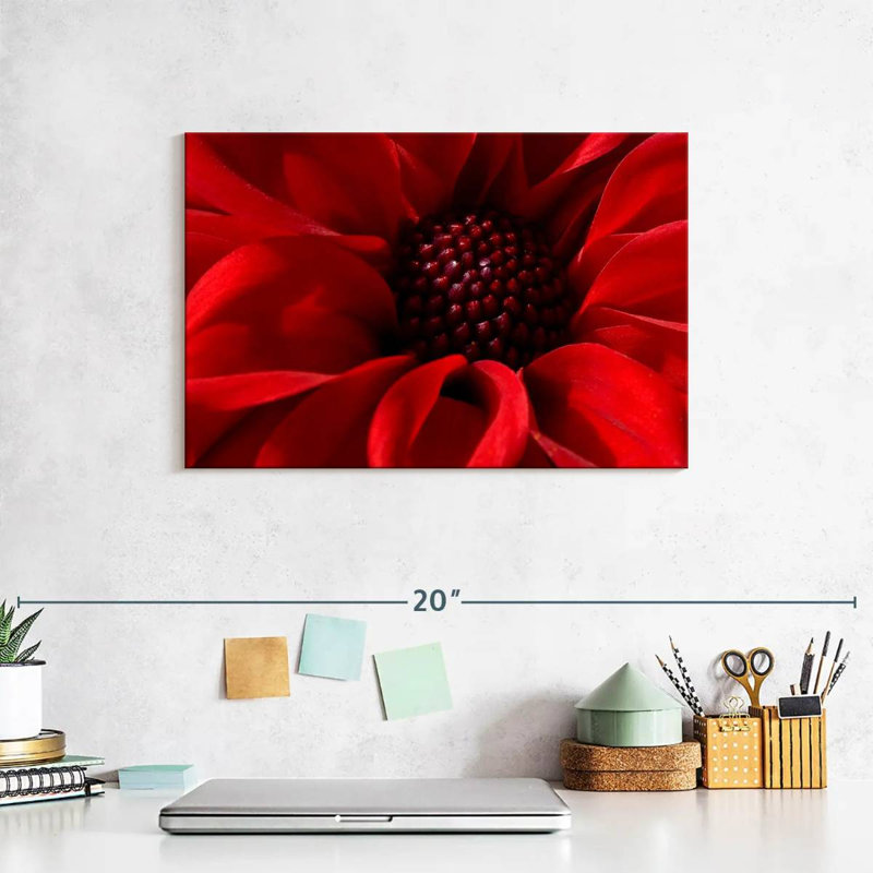 Harnek Red Flower Bloom, 8" H x 12" W