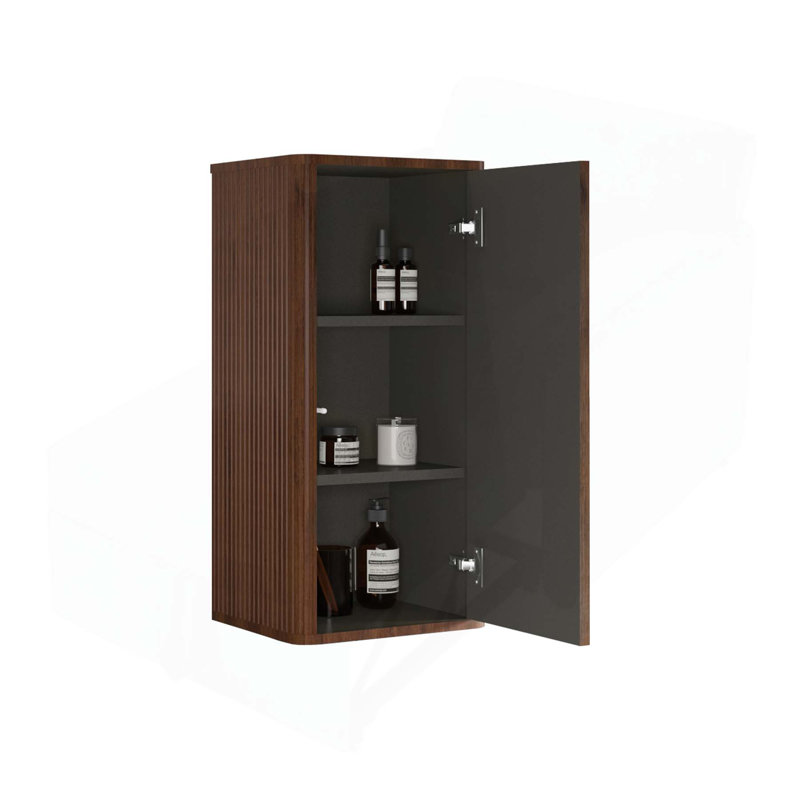 Charming Wall-mounted Bathroom Cabinet with Curvy Design and Storage Functionality