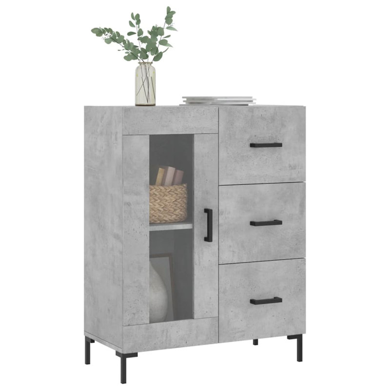 Miaisha 69.5cm Sideboard, Concrete Grey