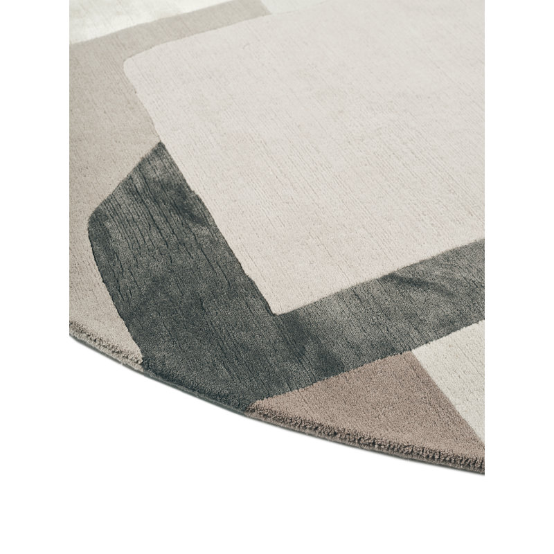Della Mushroom Area Rug, Round 8'