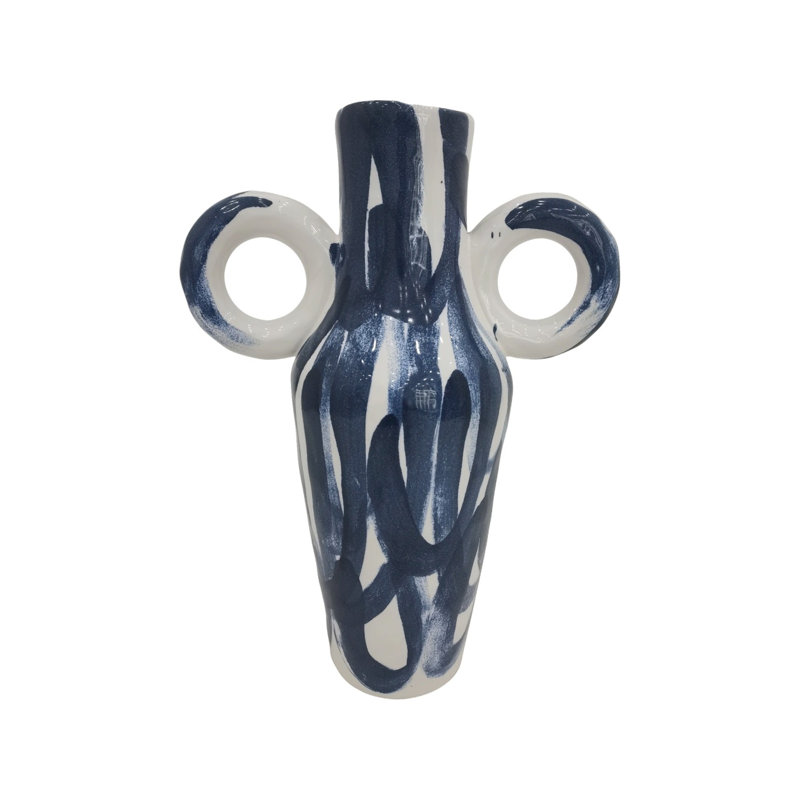 Vase Jill Key, 17.5" H x 7.875" W x 7.875" D