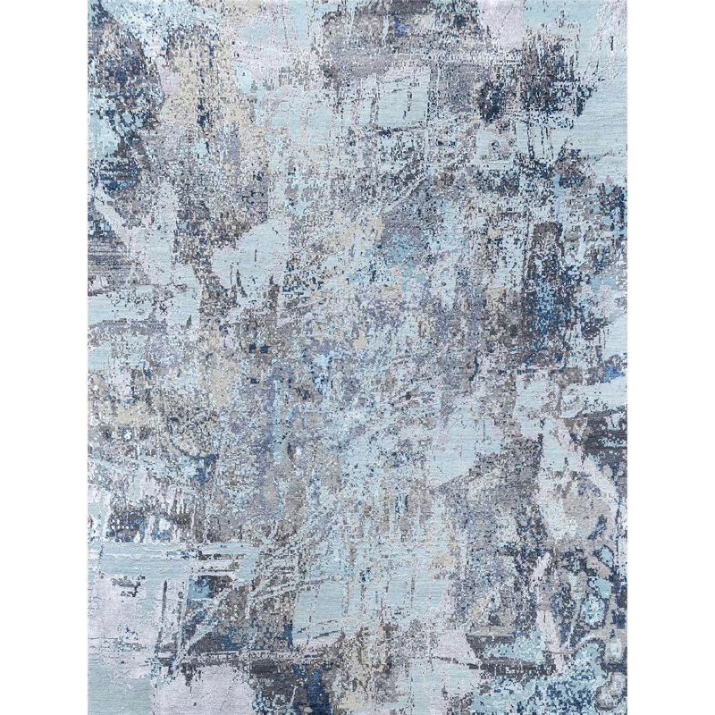 Tapis rectangulaire noué à la main, Rectangle 12 pi x 15 pi
