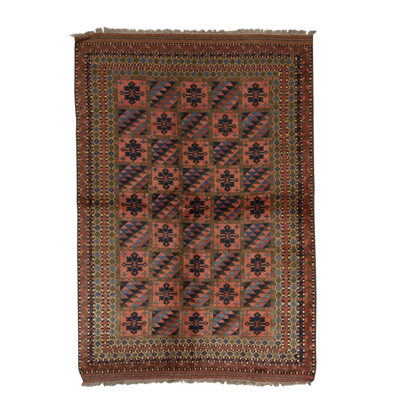 Afghan Wool Southwestern Area Rug