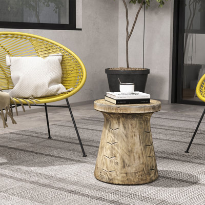 Carsie Stone Top End Table