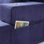 Chaise longue en velours côtelé luxueux avec 3 coussins-2064687722
