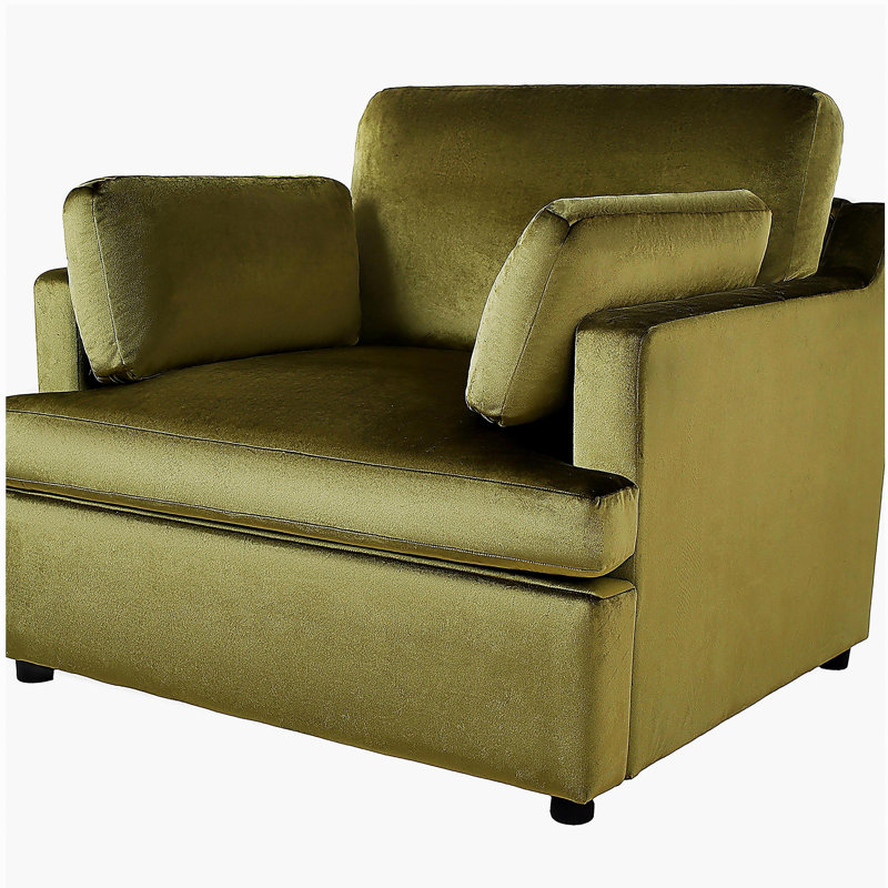 Avec fauteuil, rembourrage doux et structure robuste, Vert