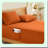 Luxury 1800 Thread Count Burnt Orange Deep Pocket Fitted Sheet - Fits Up to 24 Inch Mattress - Microfiber Bed Sheet Size