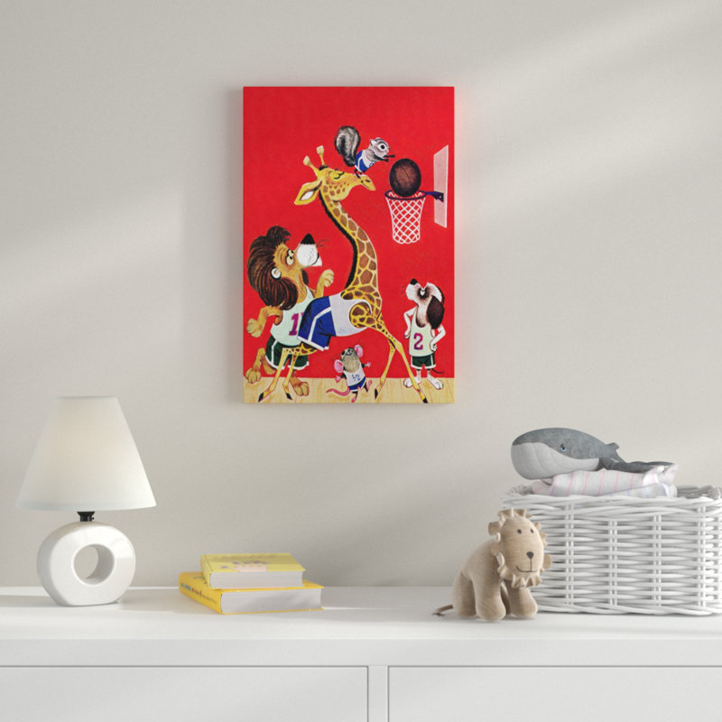 Basketball - Wrapped Canvas Print, 91cm H x 61cm W