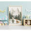 Multicolore, "Woodland Animal Nursery", reproduction d'art sur toile représentant un renard, un ours, un lapin et un hérisson pour chambre d'enfant ou chambre d'enfant