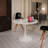 Shrivastava Mid Century Modern Dining Table/Coffee Table with Round Top & Pedestal Base, Functional Table for Kitchen, Dining & Living Room, Perfect for Breakfast Nooks & Kitchens-1956970003-1956970006