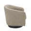 Fauteuil demi-tonneau pivotant avec cadre en bois massif Frankie-522018200