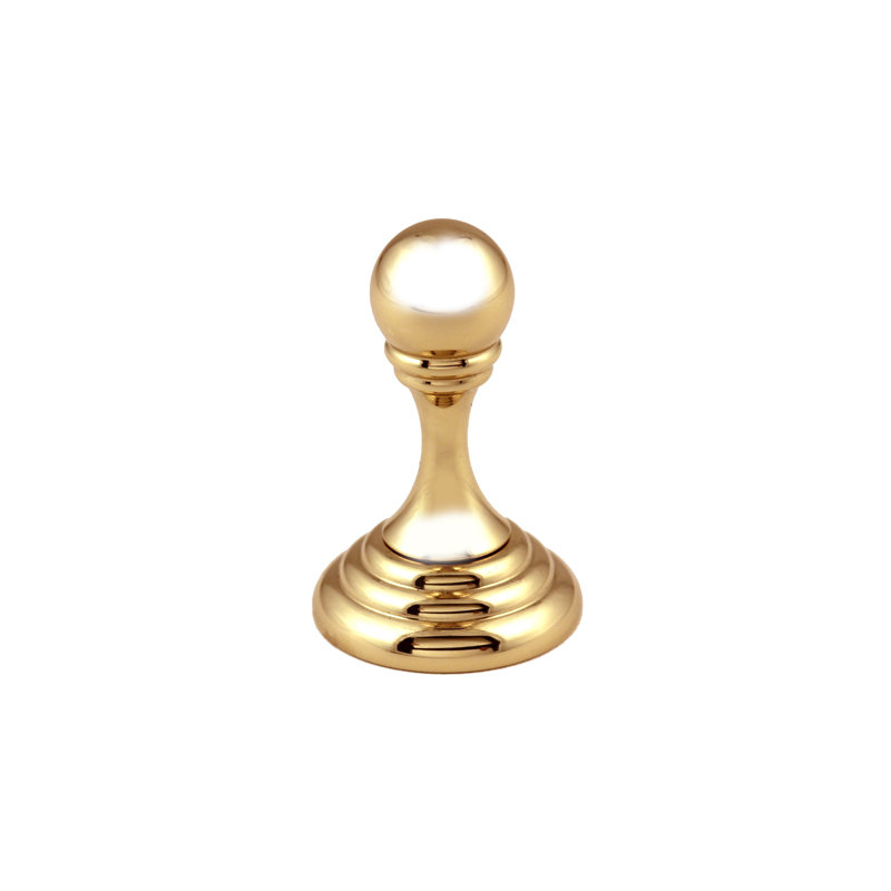 Embassy Robe Hook, Polished Brass