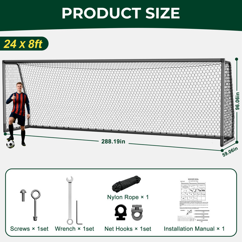 Buts de soccer, but de soccer robuste en aluminium de 66 mm, but de soccer d'entraînement professionnel pour les clubs