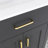 24" Freestanding Single Bathroom Vanity With Integrated Ceramic Top