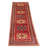 Kargahi One-of-a-Kind Runner: 2'10" X 9'10" New Age Runner Wool Area Rug in Red