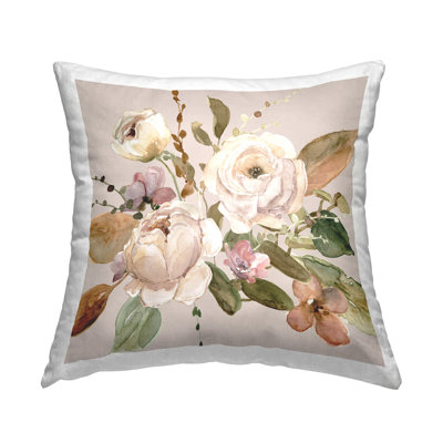 Coussin décoratif imprimé Belles Fleur Flowers par Carol Robinson