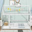 Lit en bois avec structure de toit House House-1842299193-1842299174