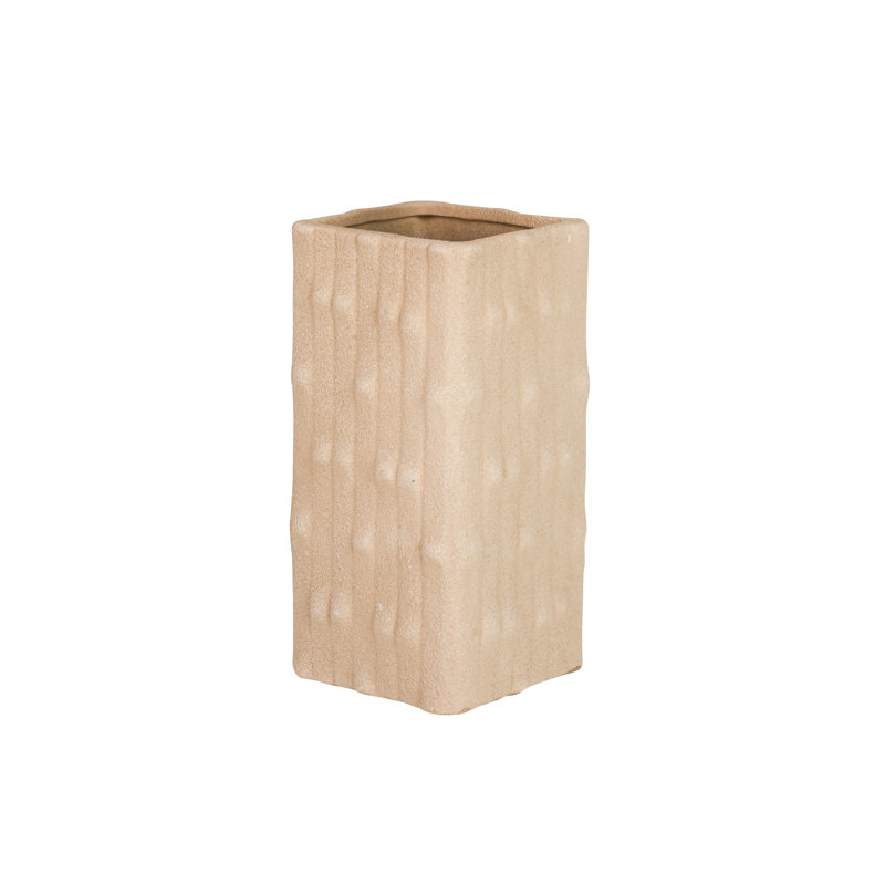 Ceramic / Porcelain Table Vase, Brown, 31cm H x 15cm W x 15cm D