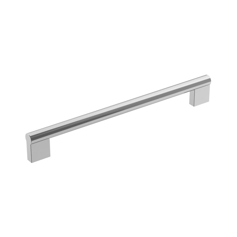 Versa 5-1/16 inch (128mm) Center-to-Center Polished Chrome Cabinet Bar Pull, 5 1/16", Polished Chrome, 1