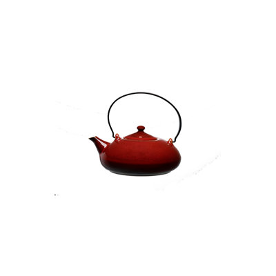 Théières Rustic Crimson avec poignée en métal, par Luzerne