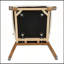 Chaises de salle à manger en bois de noyer massif avec coussins en polyuréthane blanc et dossier creux pour une assise confortable-1289571116