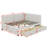 Full Size Upholstered Daybed With 2 Storage Drawers Sofa Bed Frame-1429264842