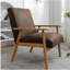 Fauteuil de style moderne Mid-Century de 25,38 po de largeur, brun-297181813