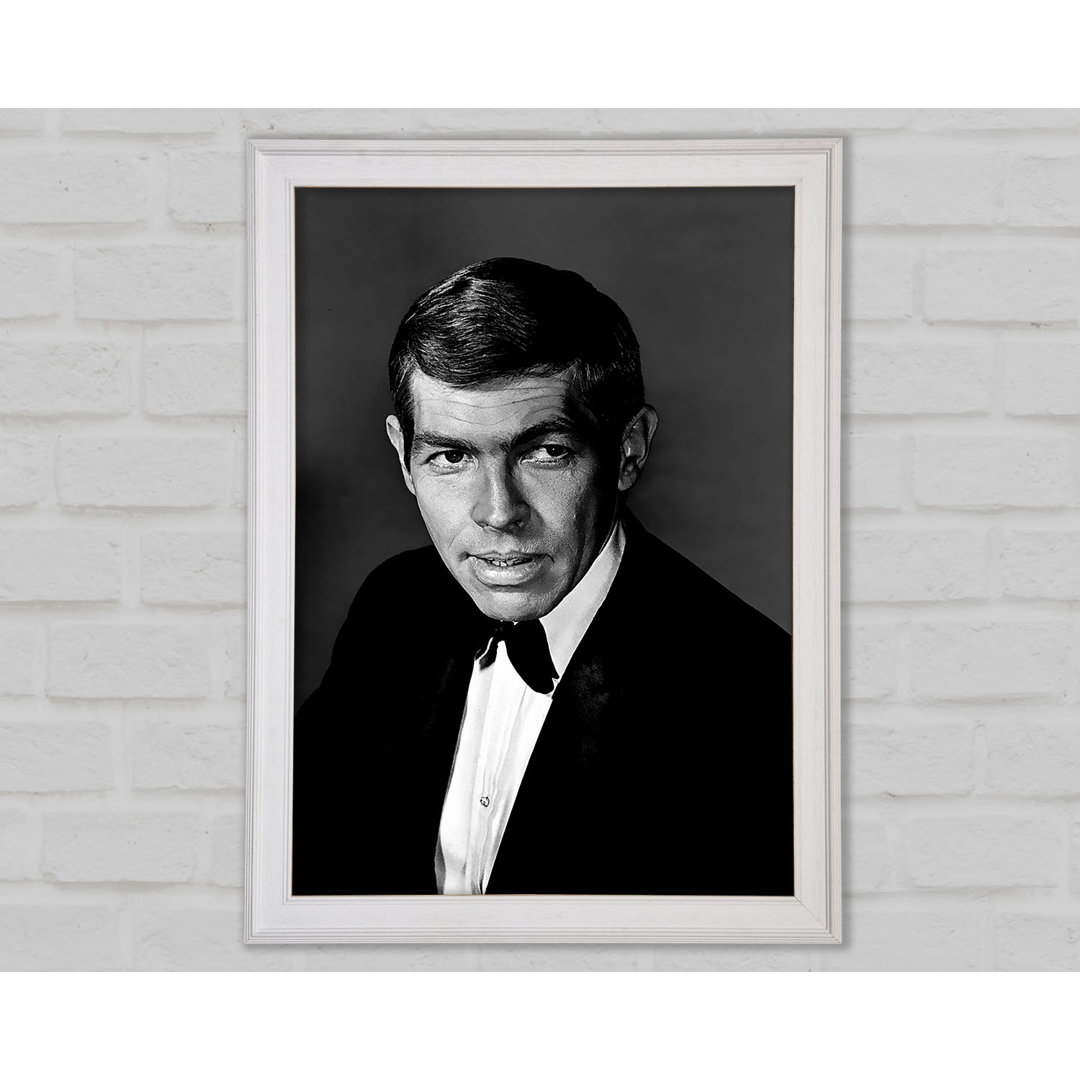 James Coburn Gerahmter Druck