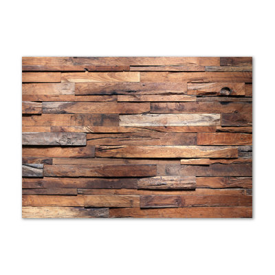 Wooden Wall - Wrapped Canvas Print