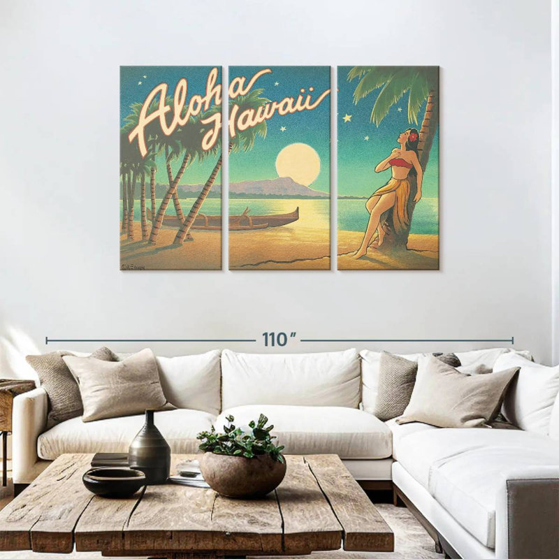 Gillard Aloha Hawaii III, H 48 po x l 74 po