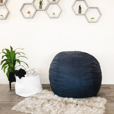Big Joe Foam Filled Bean Bag Chair with Soft Removeable Cover by Big Joe