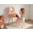 Kids Vanity Table And Chair Set, Ideal Pretend Makeup Gift 11 Accessories Included