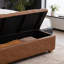 Banc de repose-pieds capitonné l 60,2 po