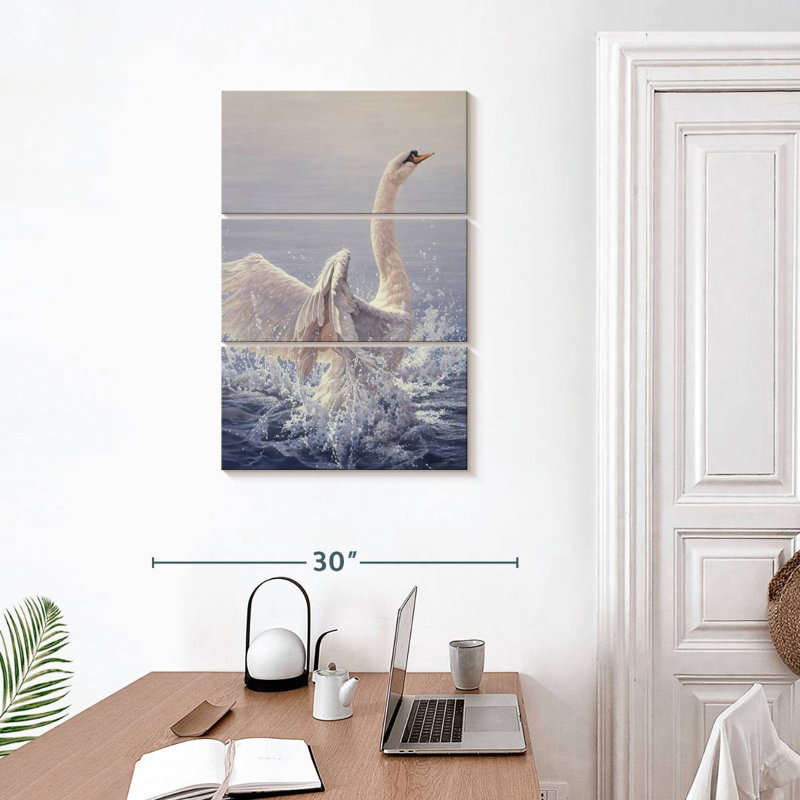 Cygne sourd Brampt, H 32 po x l 20 po