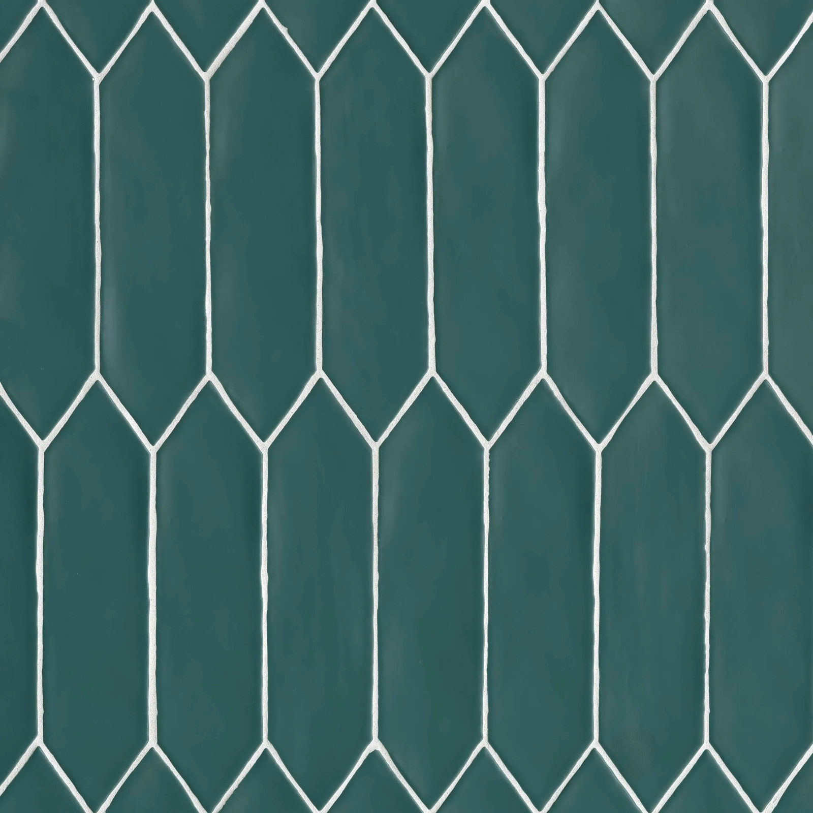 Reine 3" x 12" Ceramic Tile, Dark Teal
