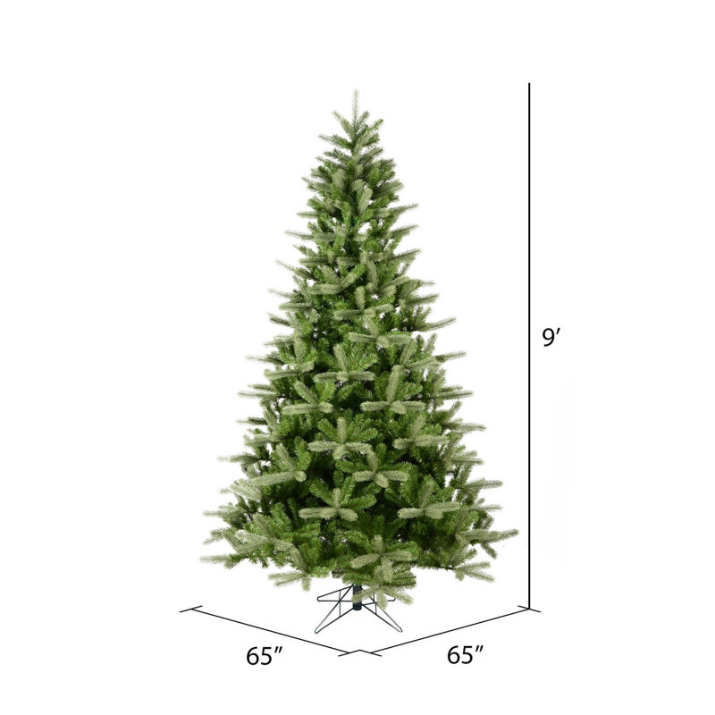 King Artificial Spruce Christmas Tree, 9' H