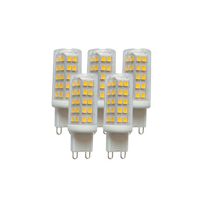 4W G9 Dimmable LED Capsule Light Bulb (Set of 5)