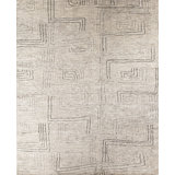 Geometric Wool/Viscose Taupe Indoor Area Rug