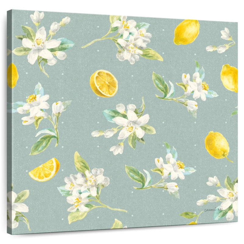 Motif de citron Floursack II, H 24 po x l 24 po