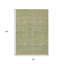 Tapis extérieur lavable rayé 8 pi x 10 pi blé et sauge