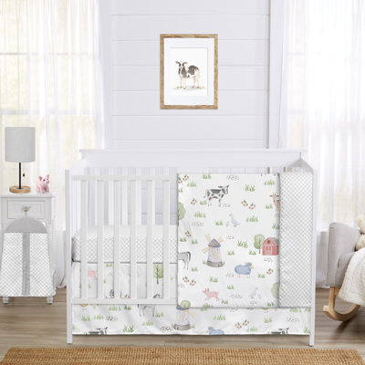 Farm Animals 5 Piece Crib Bedding Set