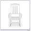Chaise berçante traditionnelle - Polyéthylène PEHD classique pour le confort et la durabilité à l'extérieur-129604736