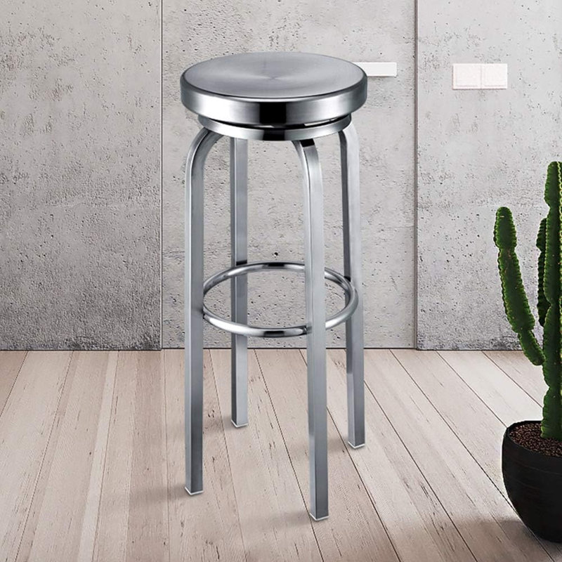 Mel Swivel Counter Stool with Metal Frame