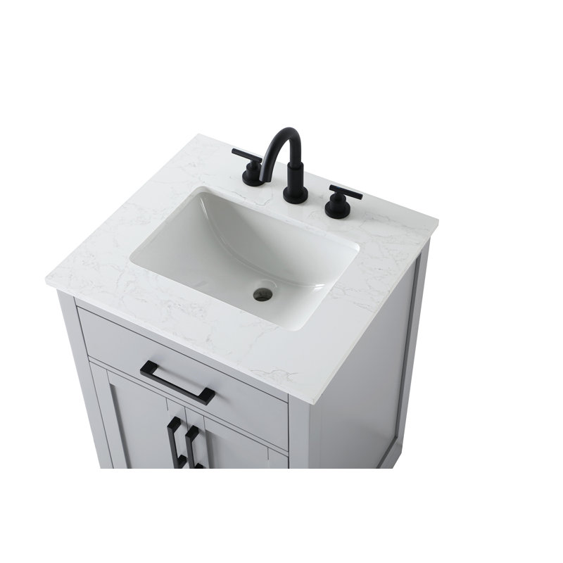 Ahner 24 inch Single Bathroom Vanity, Gray